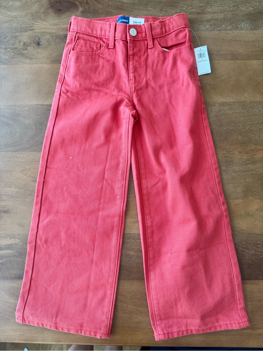 Old Navy Red Wide Leg Kids Jeans